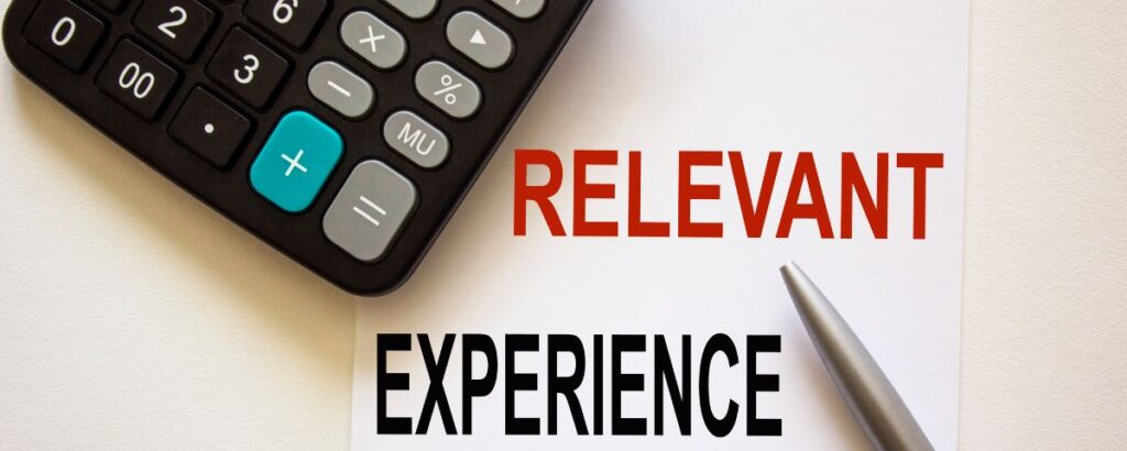 Including Relevant Experience