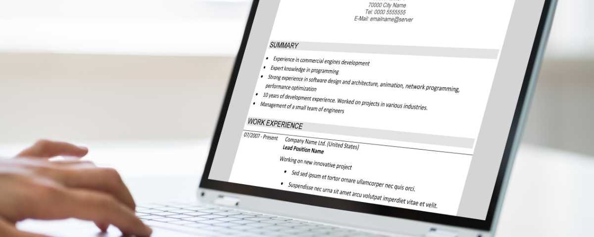 resume checklist for freshers